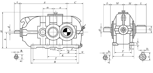 DBY、DBYK硬齒面減速機(jī)熱功率